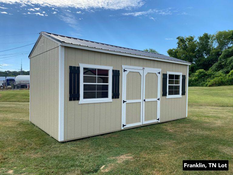 10×20 Utility Shed – Beige