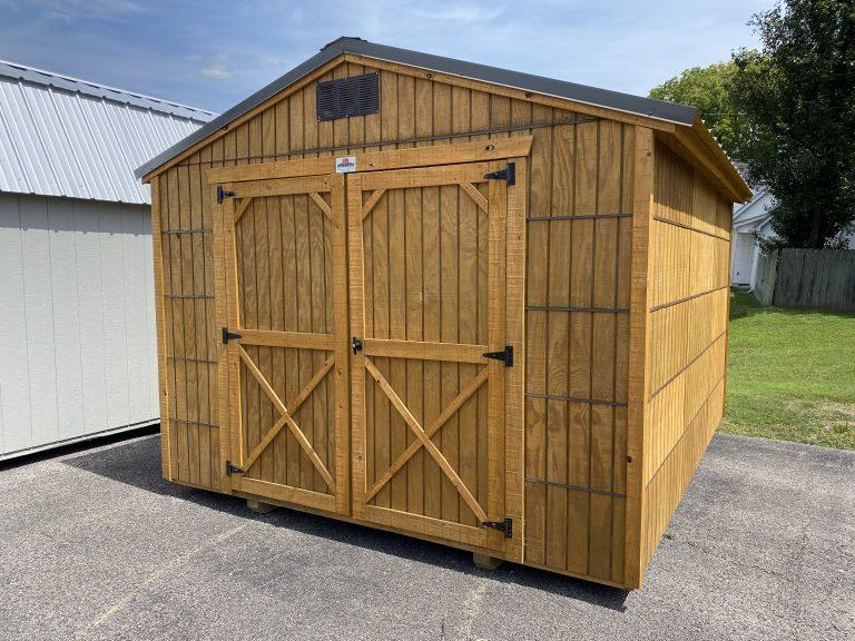 10×12 Utility Shed – Honey Gold