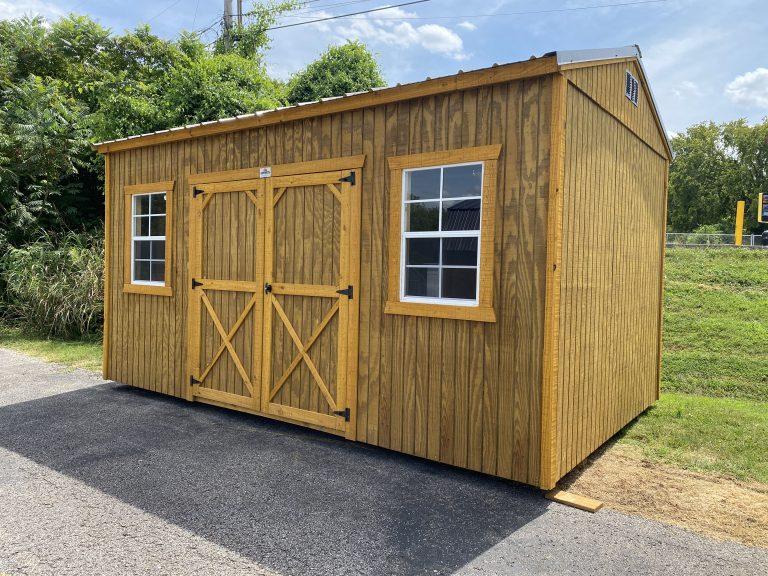 10×16 Utility Shed – Honey Gold